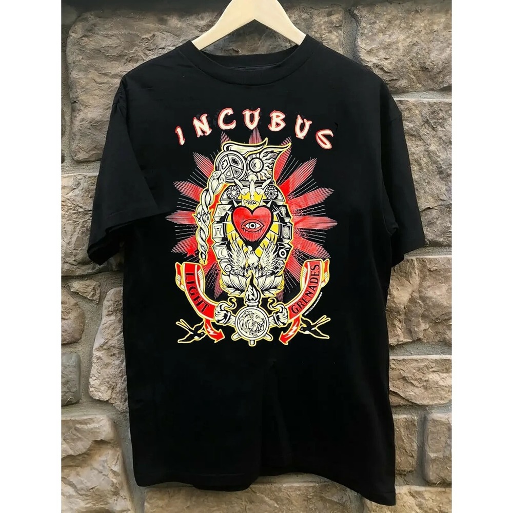 New Incubus T-Shirt Tee Unisex Cotton Tour Concert